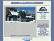 Tablet Screenshot of kingvalelodge.com